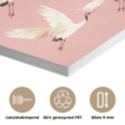 Modern - Kraanvogels - Roze PET vilt klein 837 -closeup_NL
