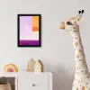 Vlakken - Abstract - Rechthoekig - Oranje fotolijst zwart zonder passe partout klein -usfeer4_kinderkamer
