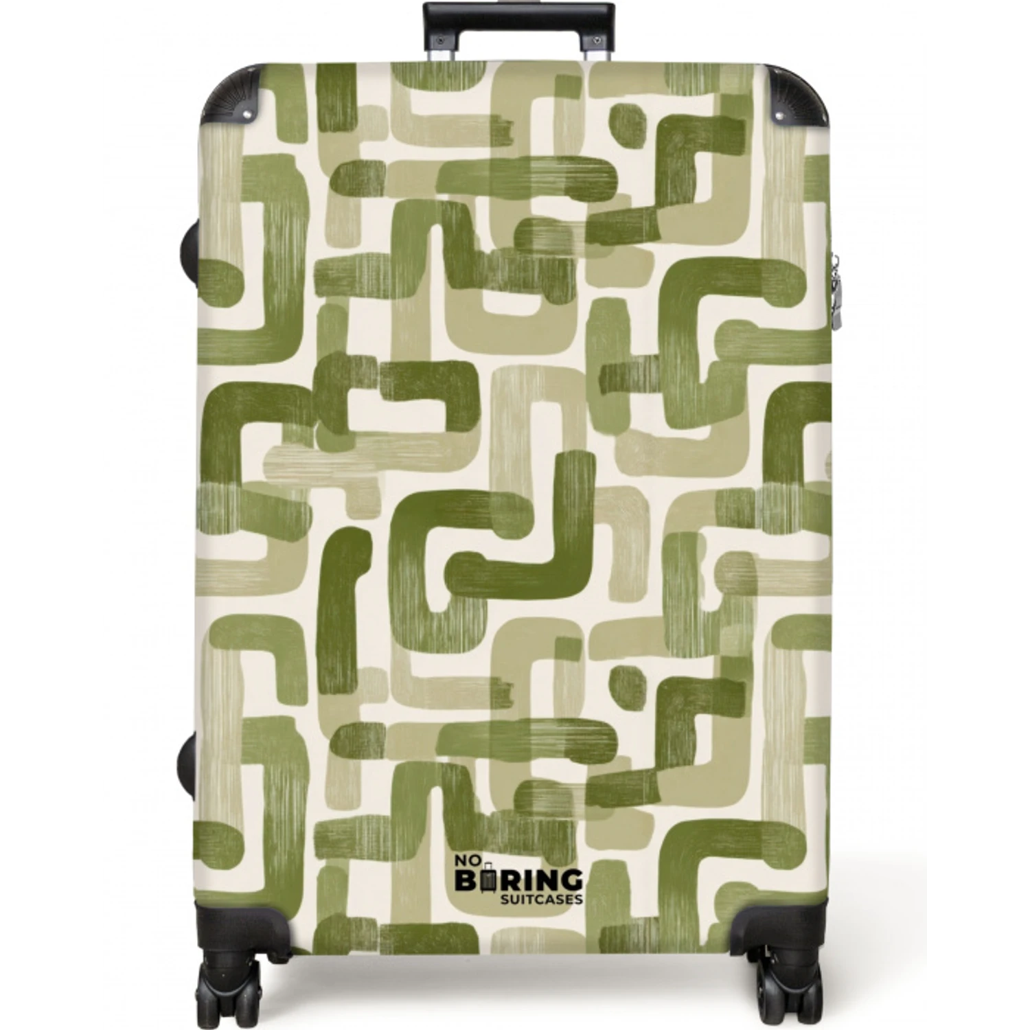 Modern - Grafisch - Groen NBS - Large koffer - Volwassenen Unisex groot -zzzzzzzzkaufland2