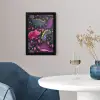 Dinosaurus - Kind - Patronen - Roze - Meisjes fotolijst zwart zonder passe partout klein -sfeer4