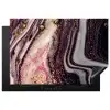 Marmer - Roze - Goud - Glitter - Marmerlook Inductie beschermer vinyl 3mm klein -3d