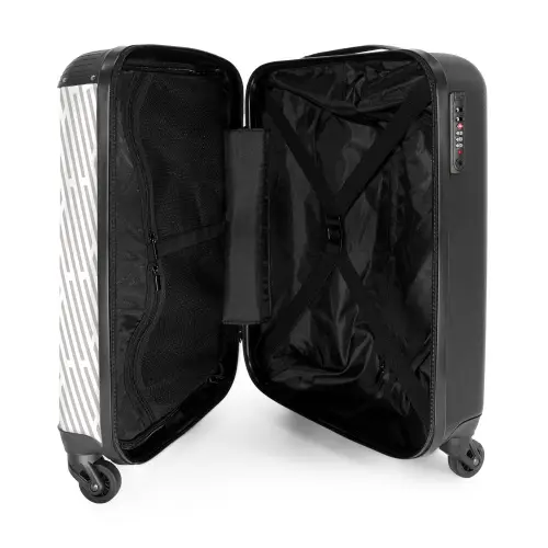 Grafisch - Patroon - Modern NBS - Handbagage koffer - Kinderen Unisex middel 644 -binnenkant