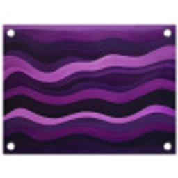 Lijnen - Golven - Paars - Abstract tuinposter los doek klein -3d