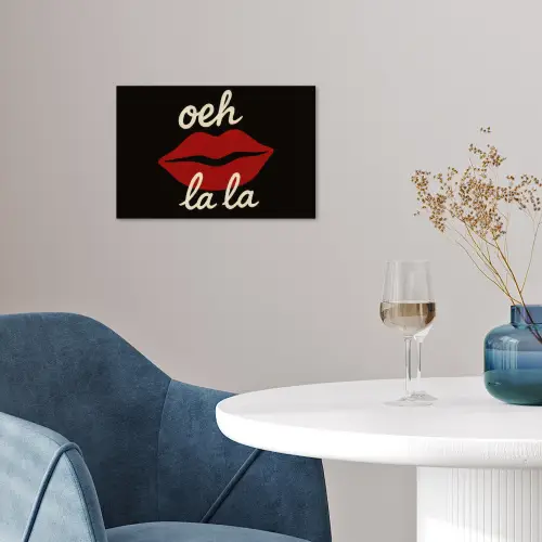 Lip - Rood - Quote poster papier klein -sfeer3