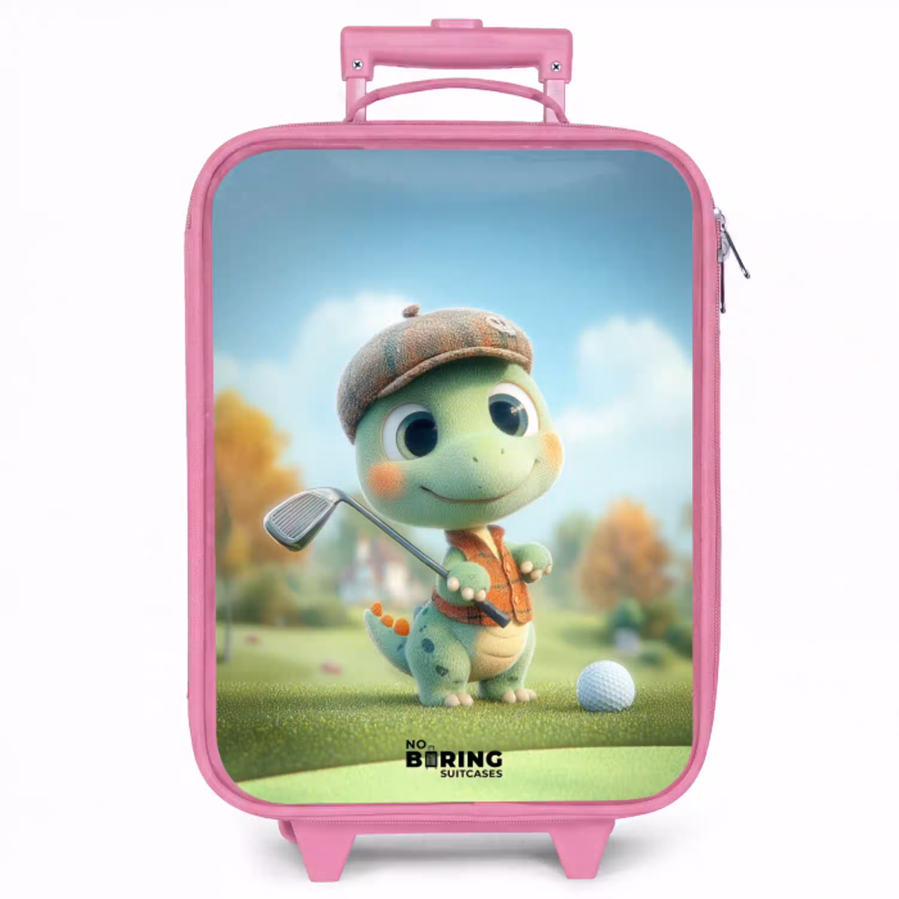 Golf - Dino - Groen Kinderkoffer - Roze klein -zzz_website3d