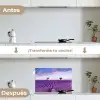 Lavendel - Natuur - Paars - Bomen - Bloemen keuken achterwand spatscherm klein -voor_na_ES