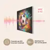 Voetbal - Verf - Kleuren - Zwart - Wit PET vilt klein -USP_NL