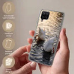 Eenden - Water - Natuur Telefoonhoesje Samsung Galaxy A12 klein -sfeer3_NL