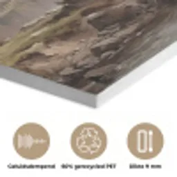 Berglandschap - Meer - Bergen - Vallei - Klassiek PET vilt klein -closeup_NL