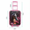 Goudbruin paard tussen de bloemen Kinderkoffer - Roze klein -productfoto_formaten
