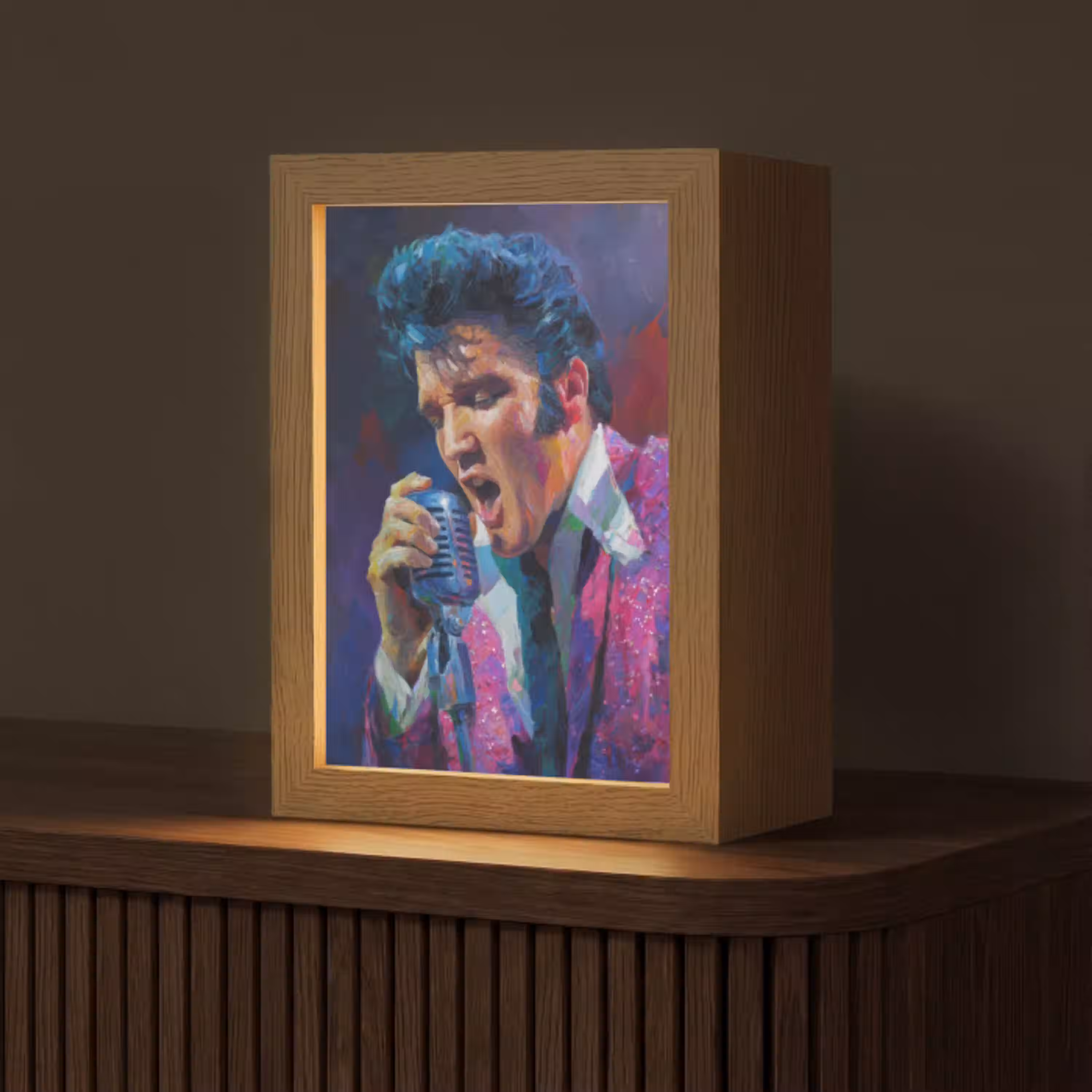 Expressief - Microfoon - Paars Light Box met kabel (Tafellamp) klein -z3d_website