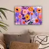 Bloemen - Kleurrijk - Bladeren canvas 2cm klein -sfeer1