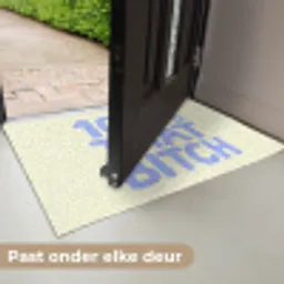 100% that bitch - Blauw - Wit Deurmat klein -USP_NL