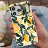 Citroenen - Vruchten - Bladeren - Geel  - Groen - Beige Telefoonhoesje iPhone 17 Pro Max klein -sfeer2