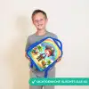 Piraat op een eiland met een schat Kinderrugzak - Blauw middel -sfeer1_NL