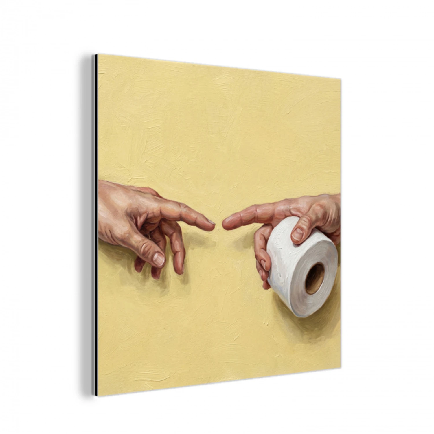 Klassiek - Kunst - Humor aluminium wit klein -3d