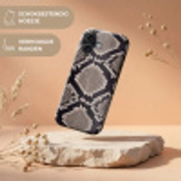 Slangenleer - Patroon - Beige Toughcase MagSafe Apple iPhone 17 klein -USP_RandenV_NL