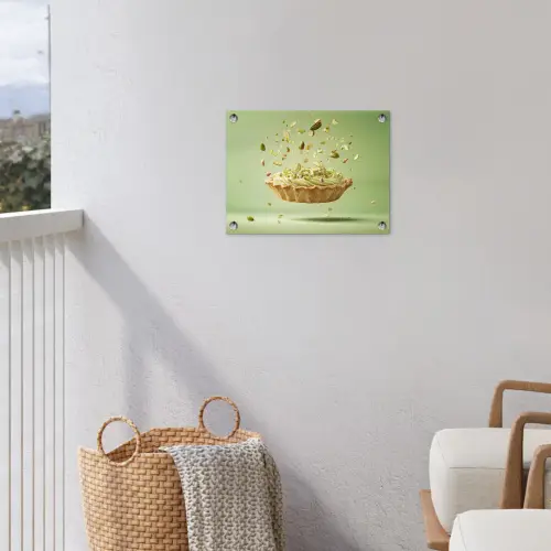 Pistache - Taart - Noten - Eten tuinposter los doek klein -sfeer8