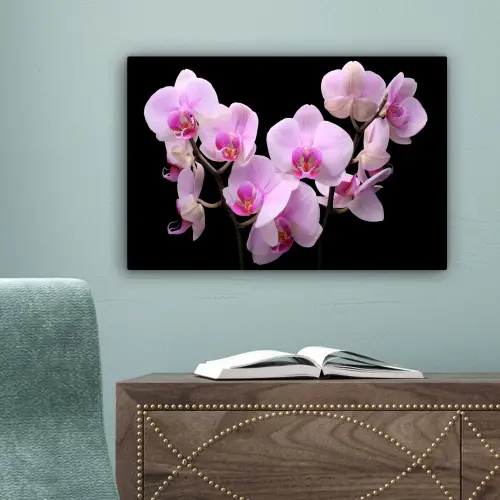 Orchidee - Bloemen - Roze - Flora canvas 2cm klein -sfeer4