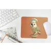 Kerkuil - Koksmuts - Oranje - Vogel muismat rubber klein -witbureau