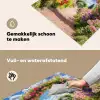 Doorkijk - Bloemen - Kleurrijk - Natuur Inductie beschemer met haakjes middel -ky-schoon-nl