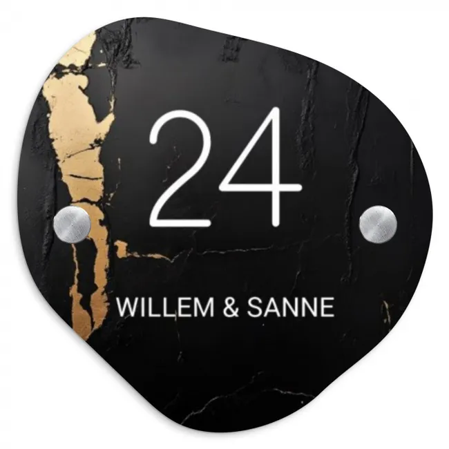 Naambordje voordeur organisch