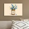 Coffee - Blik - Minimalistisch - Bloemen canvas 2cm klein -sfeer3