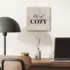Beige - Winter - Quote - Cozy plexiglas 5mm klein -sfeer6