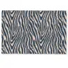 Zebra - Patroon - Blauw - Beige Deurmat klein 898 -zkaufland3d