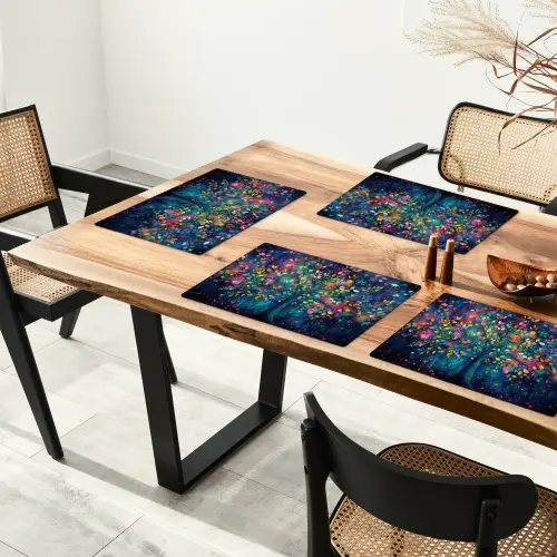 Kleurrijk - Boom - Magisch - Abstract Placemat vinyl groot -zzsfeer4_Kitchenyeah-website