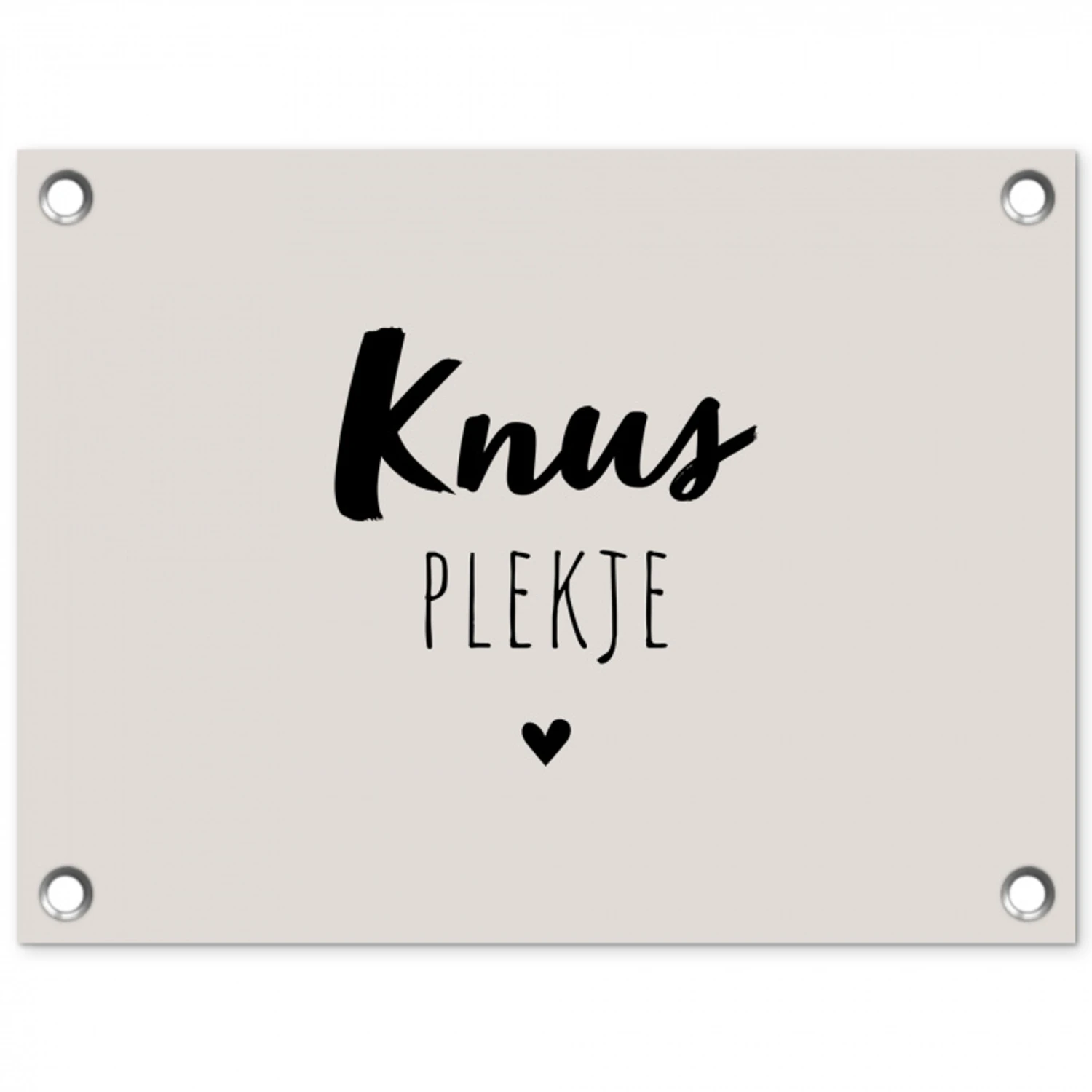 Knus plekje - Quotes - Tekst - Thuis tuinposter los doek klein -3d