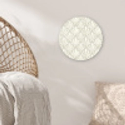 Barok - Patroon - Beige Wandcirkel kunststof plaat 5mm dik klein 188 -sfeer5