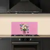 Bloemen - Quote - Kaartje - Kleurrijk keuken achterwand spatscherm klein -sfeer1