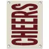 Red - Cheers - Decoratie - Beige tuinposter los doek klein -3d
