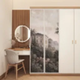 Zee - Villa - Beige deurposter klein -sfeer3