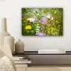 Bloemen - Natuur - Groen - Gras - Paars - Wit canvas 2cm klein -sfeer6