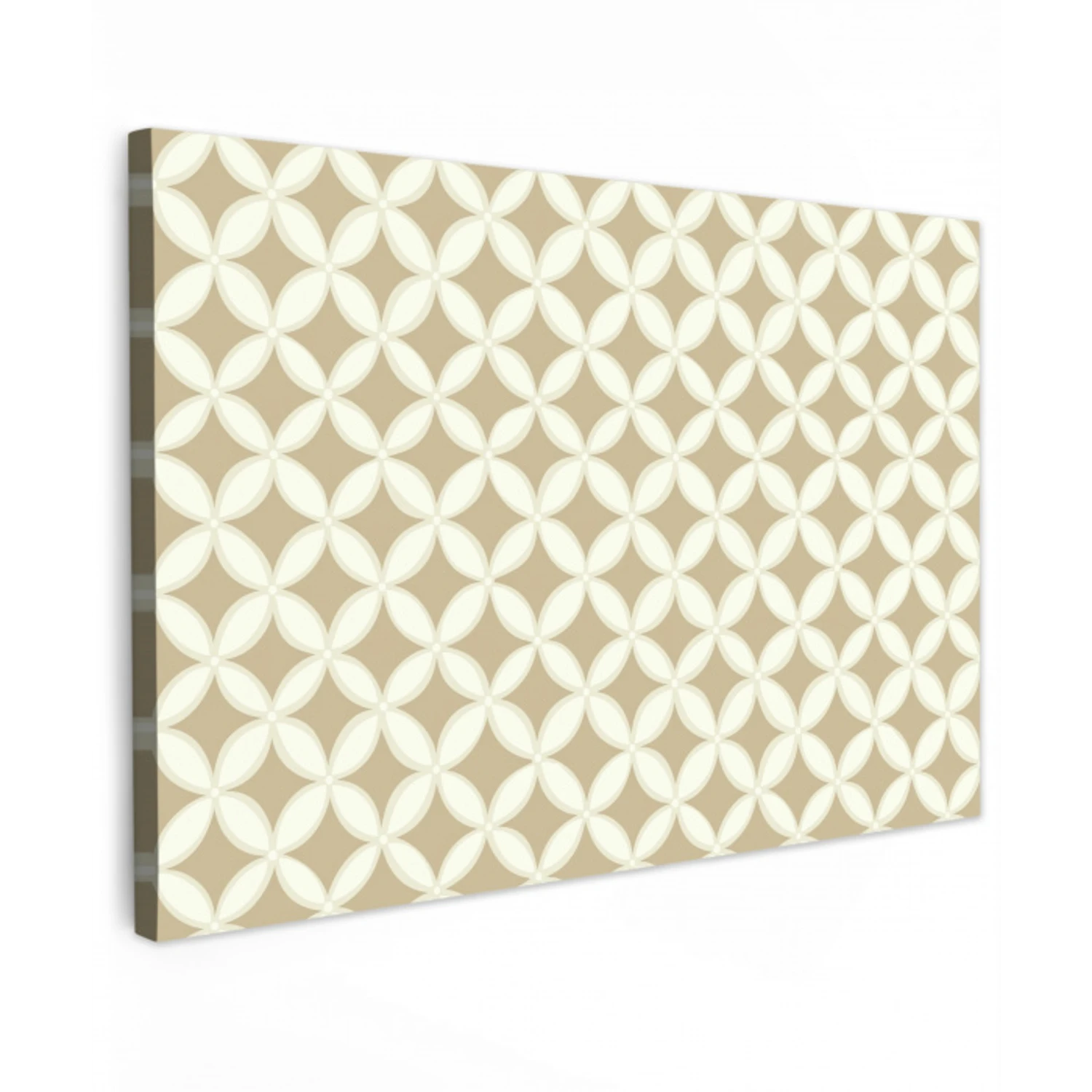 Symmetrisch - Motief - Beige canvas 2cm klein 34 -z3d