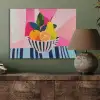 Fruit - Abstracte achtergrond - Roze PET vilt klein -sfeer2