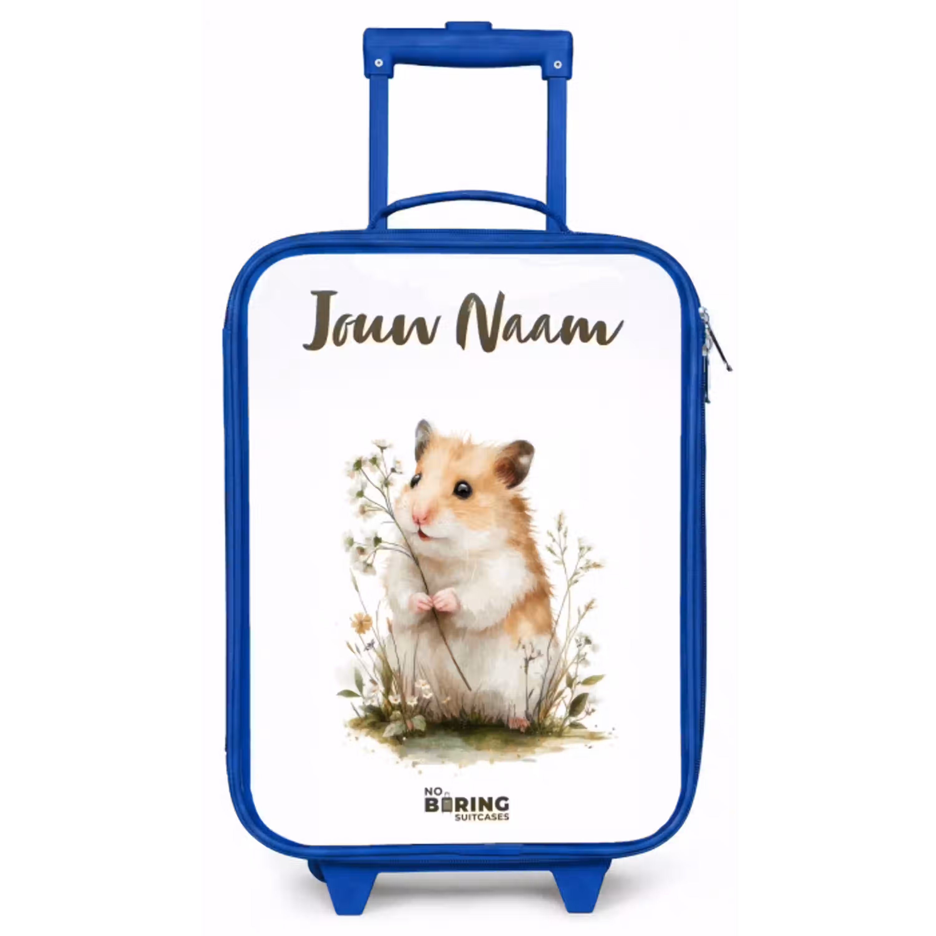 Dier - Natuur - Hamster Kinderkoffer - Blauw klein -zz3dotto