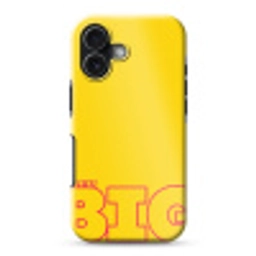 Dream big - Geel - Grafisch Toughcase MagSafe Apple iPhone 17 klein -3d