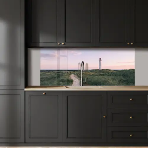 Vuurtoren - Duinlandschap - Zee keuken achterwand 2 middel -sfeer1