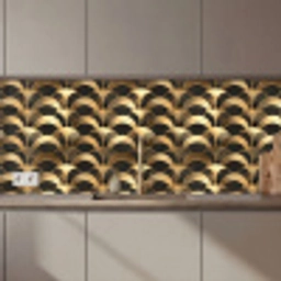Schubben - Structuur - Goud keuken achterwand 2 middel 871 zz_3dshopping
