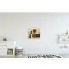 Modern - Kunst - Beige - Industrieel textielposter latten blank klein -kinderkamer