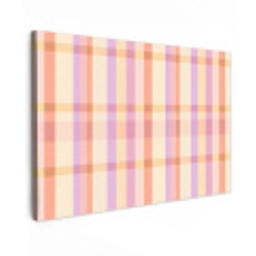 Pastel - uitpatroon - Geometrisch Tuinposter op houten frame 2 cm dik klein 845 -3d