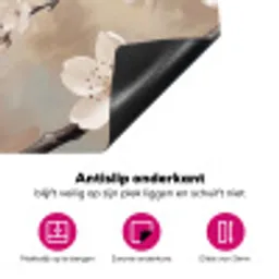 Bloesem - Takken - Schilderij - Beige - Serene Inductie beschermer vinyl 3mm klein -wsfeer4_website