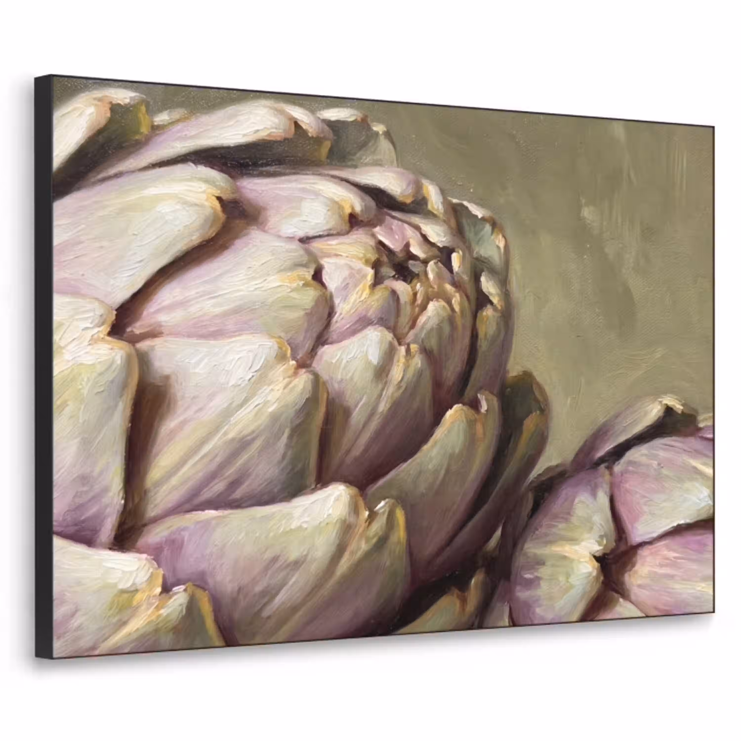 Groente - Stilleven - Schilderij Textielframe zwart klein -3d
