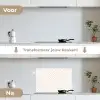 Patronen - Abstract - Beige - Geometrie keuken achterwand spatscherm klein 900 -voor_na_NL