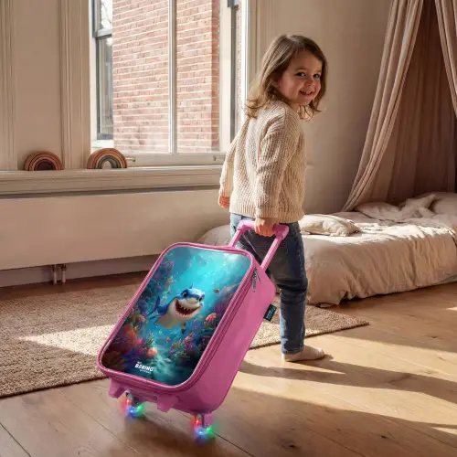 Rif - Koraal - Haai - Dier Kinderkoffer - Roze klein -sfeer1