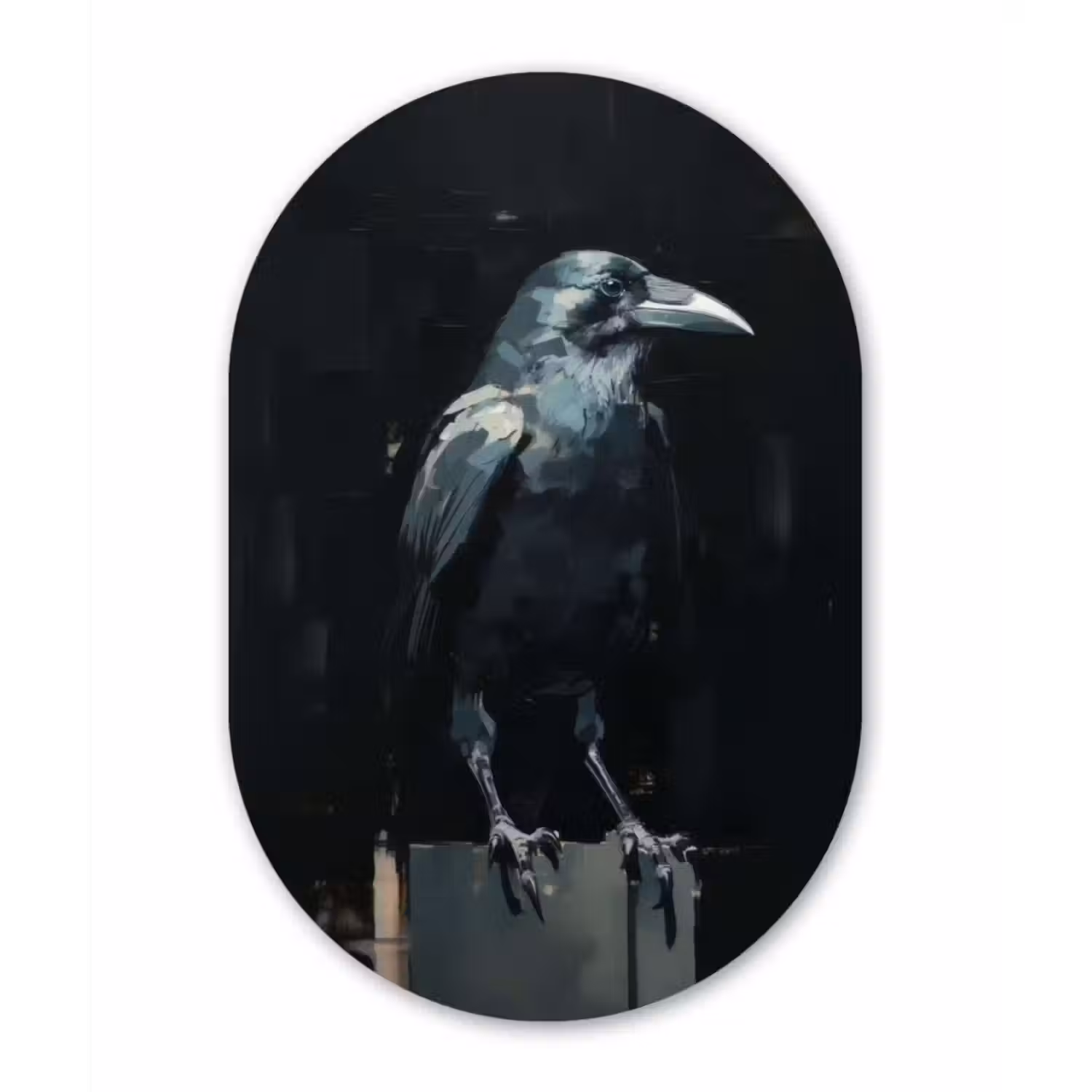 Wandoval Glas – Raaf - Vogels - Zwart