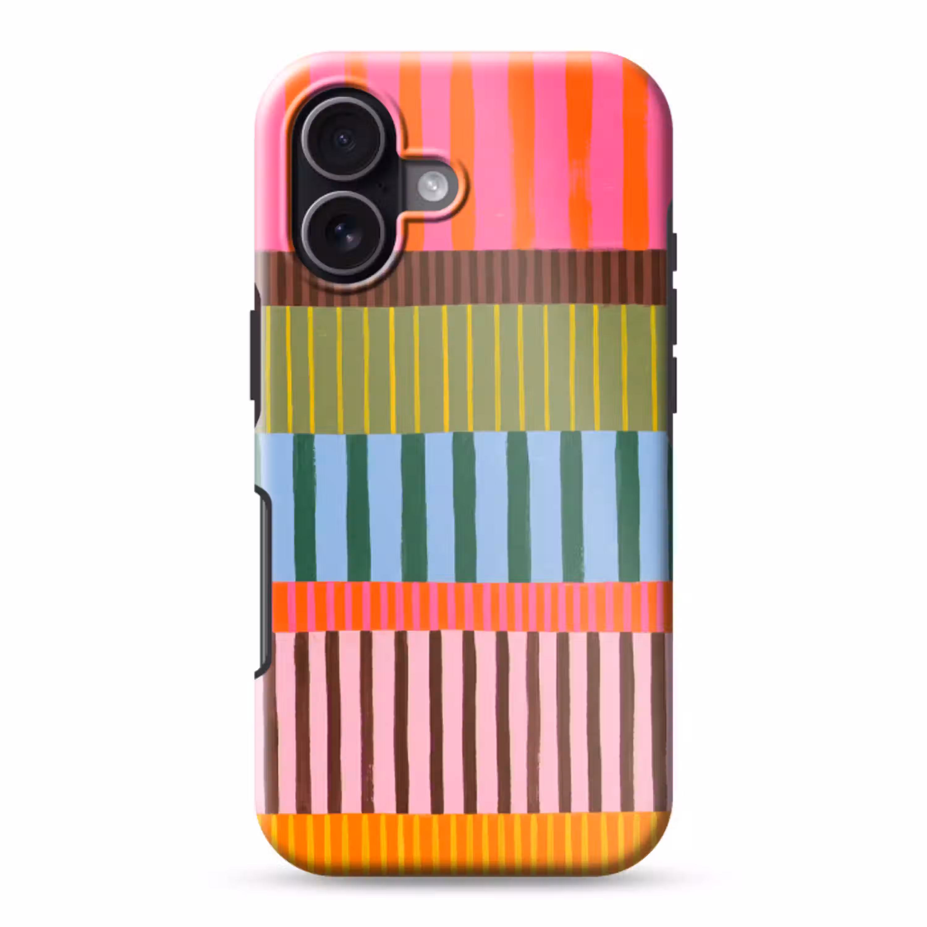 Abstract - Strepen - Modern - Kleurrijk - Kunst Toughcase MagSafe Apple iPhone 17 klein -3d